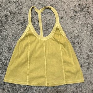 Urban Outfitters Yellow-Green Crop Tank